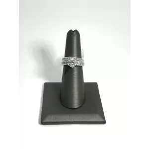 Bridal Set Ring 18kt White Gold